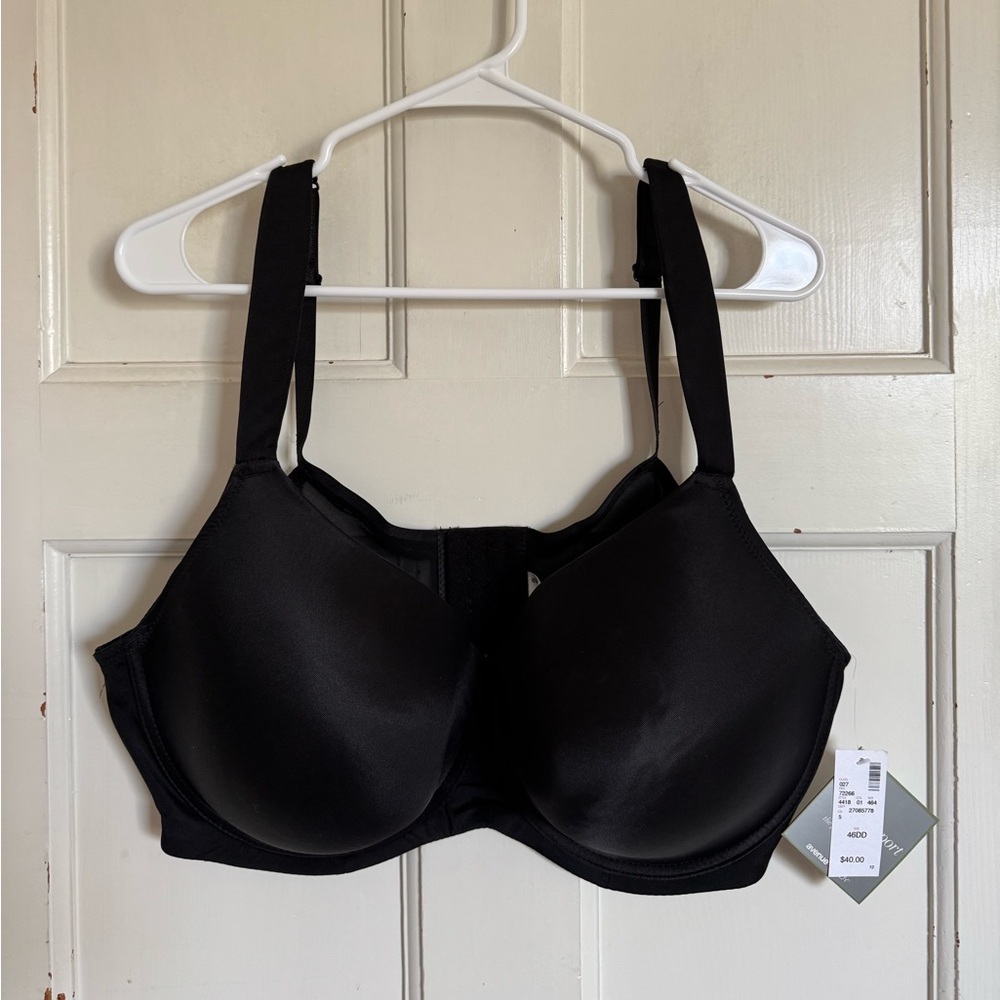 NWT Avenue Body black Cool Support bra size 46DD‎